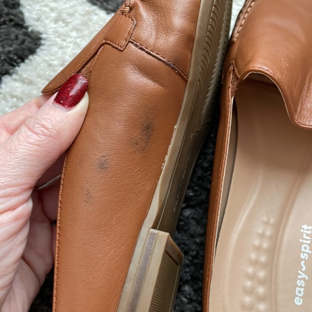 Easy Spirit sz 8.5 brown slip on miles shoes flats new SH294 - Picture 4 of 5